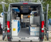 01_Allestimento su Ducato Fiat per analisi materiali edili