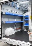 02_Grondaie per oggetti allungati su parete sinistra Toyota Proace Max, portascala a soffitto