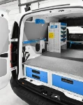 02_Scaffalatura ad altezza ridotta su Express per elettricista 