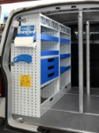 02_Transporter arredato con cassetti, scaffali, barre fermacarico da Syncro System