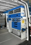 03_Cassetti trasparenti e in metallo, ripiani e accessori su Crafter per pittura edile