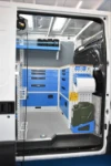 03_Cassettiere ad angolo per Daily Iveco con ripiani di lavoro in legno multistrato Syncro System 