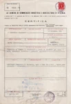 03_Certificato originale Camera di Commercio di Vicenza, prima registrazione FRANCOM