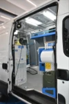 04_Accessori di bloccaggio per Daily Iveco attrezzato da Syncro per supporto gare go kart