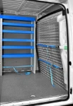 04_Paratia di fondo Ducato con doppia barra a scorrimento con ganci e cinghie