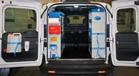 Allestimento Doblò con scaffali ed accessori