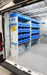 Scaffalatura laterale con contenitori per Fiat Ducato