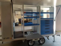 allestimento officina mobile su rimorchio