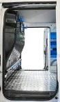Paratia BYD ETP3 con rotaia con cinghia e selle portacavo