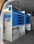 Cassettiera con elementi metallici per Transporter