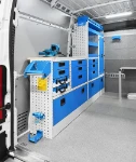 Cassettiere e banco di lavoro con morsa per Opel Movano