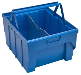 Contenitore in plastica CAS35 con maniglie aperte