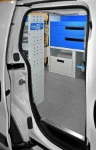 Dettaglio cassetti allestimento Nemo Citroen