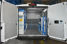 Rivestimento interno in legno e lamiera e portatutto per Jumpy