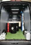 Furgone allestito da Syncro System con gru Penny Hydraulics