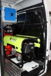 Generatore elettrico sulla slitta nel Daily