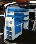 Lato sinistro allestimento Connect Ford 