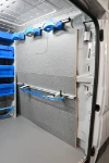 Paratia di fondo con accessori su Movano L2 H1 per manutenzioni