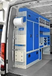 Parete sinistra Daily con armadi per furgone Syncro