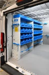 Parete sinistra Movano L2 H1 con contenitori estraibili in plastica