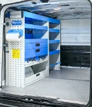 Parete sinistra Trafic con cassetti e ripiani di scaffalatura Syncro