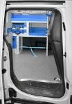 Pianale in multistrato marino resinato, sella portacavi e scaffale per Toyota Proace City