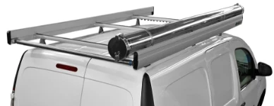 Portatutto in alluminio e acciaio con portatubi inox per Kangoo