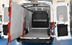 Rampa di carico ruotata nel Transit