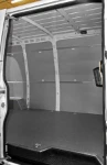 Rivestimenti interni per Daily visti dalla porta laterale