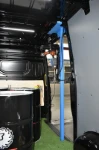 sostegno in metallo per gru su furgone
