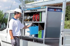 Toolbox montato su furgone aperto